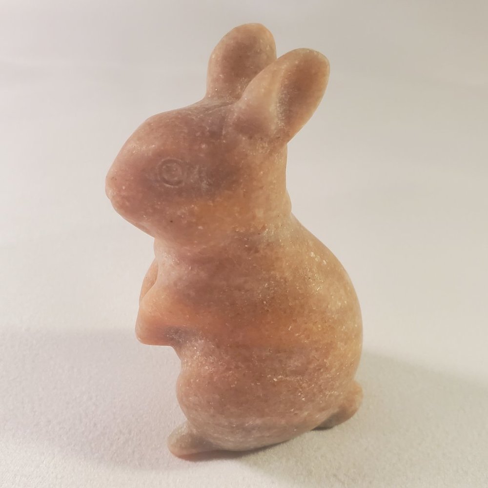 Sunstone Carved Crystal Bunny Rabbit